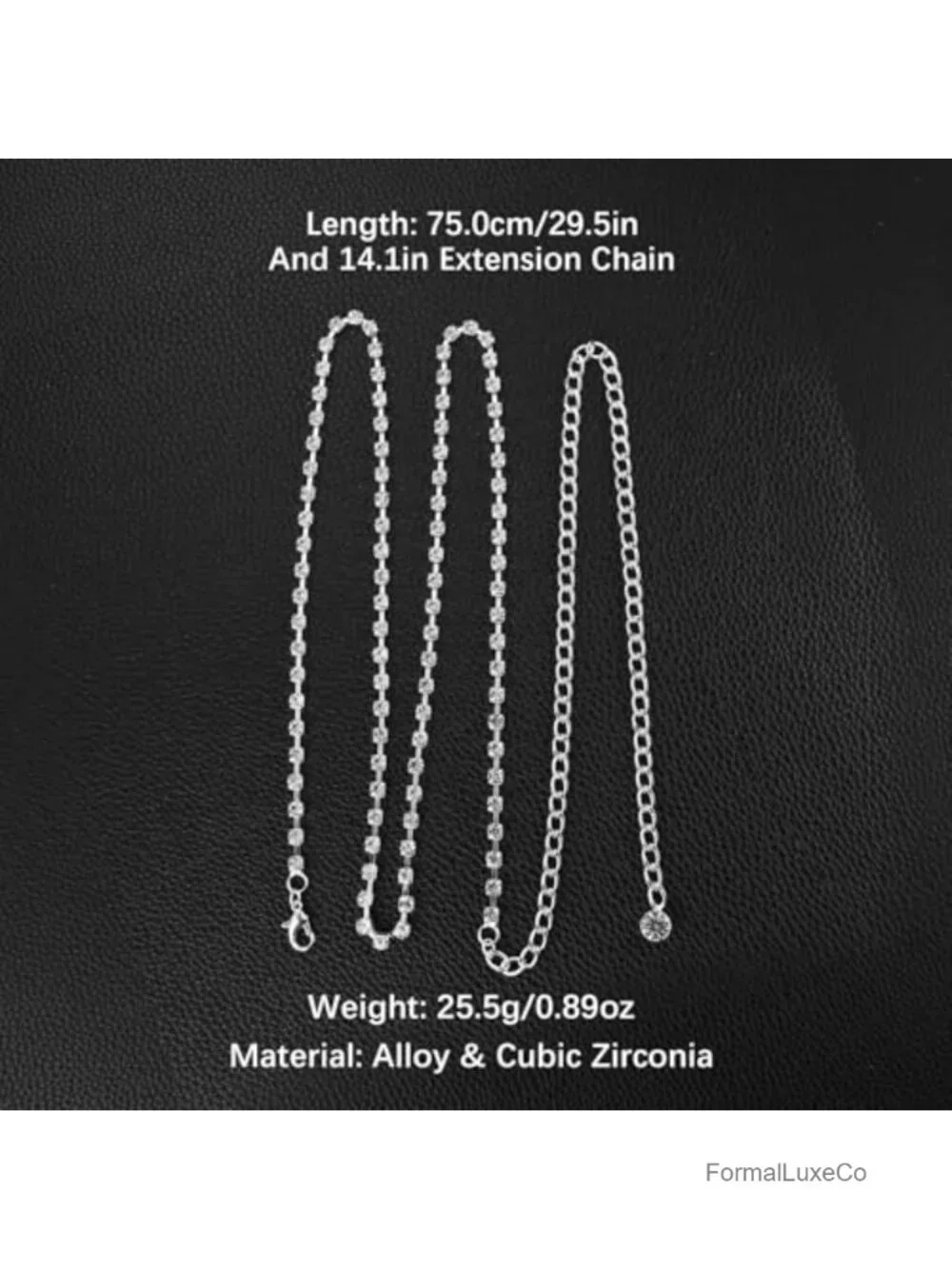 Rhinestone Crystal Waist Chain Adjustable Belly Chain for Women Dresses